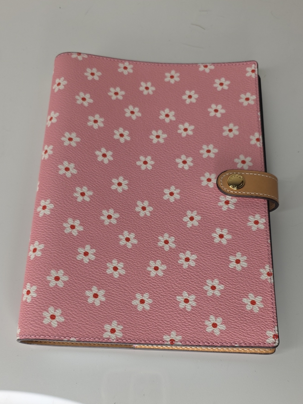 Coach Notebook With Floral Print